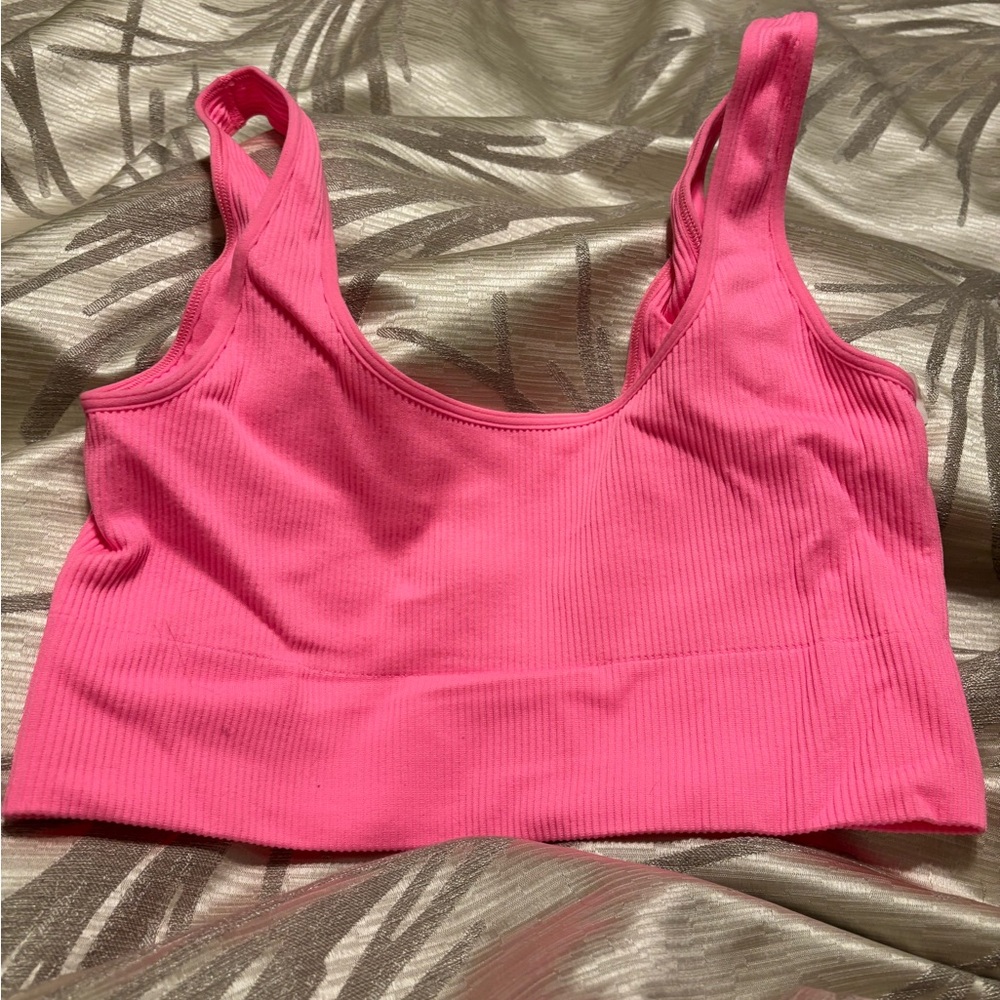 NWT GAP Seamless Ribbed XL Bralette Bundle in Periwinkle,Lavender,Pink,& Rose - Picture 7 of 10